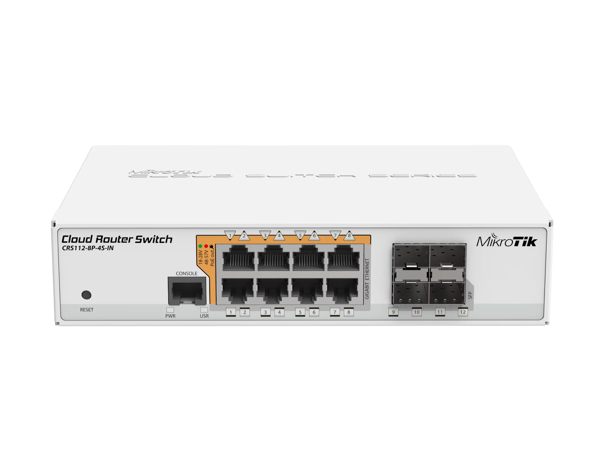 Коммутатор Mikrotik CRS112-8P-4S-IN