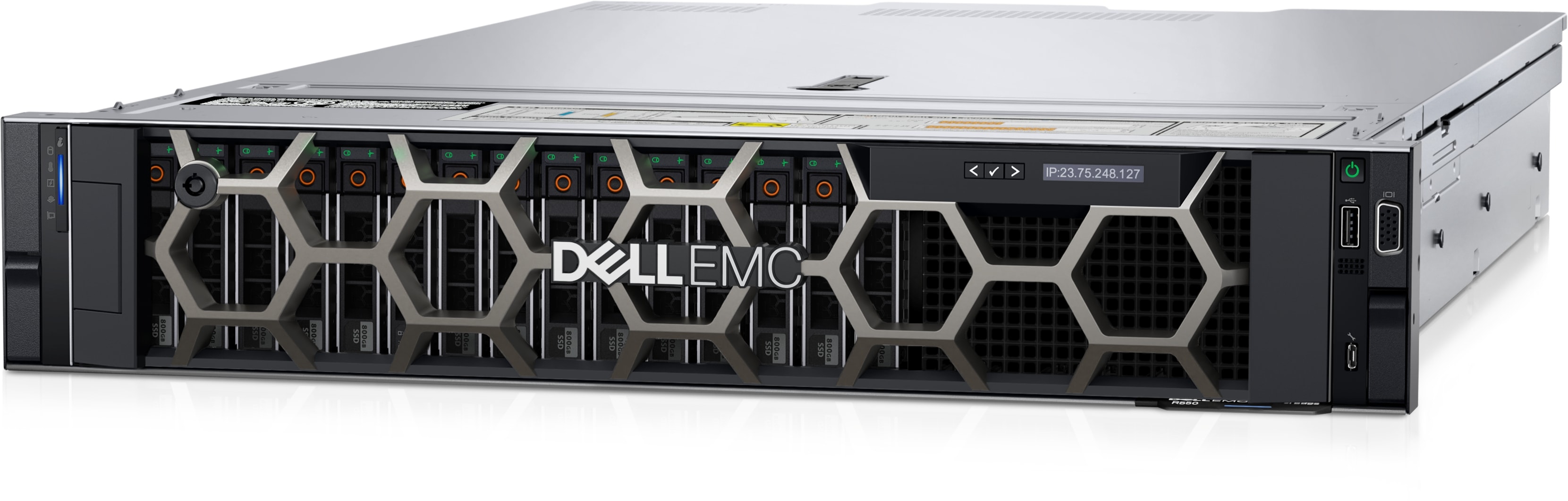 Сервер Dell PowerEdge R550 - Intel Xeon Silver 4310 (2.1G, 12C), 16GB RDIMM 3200MT, 1.2TB Hard Drive SAS ISE 12Gbps, PERC H745, iDRAC9 Enterprise, RPS (1+1) 800W