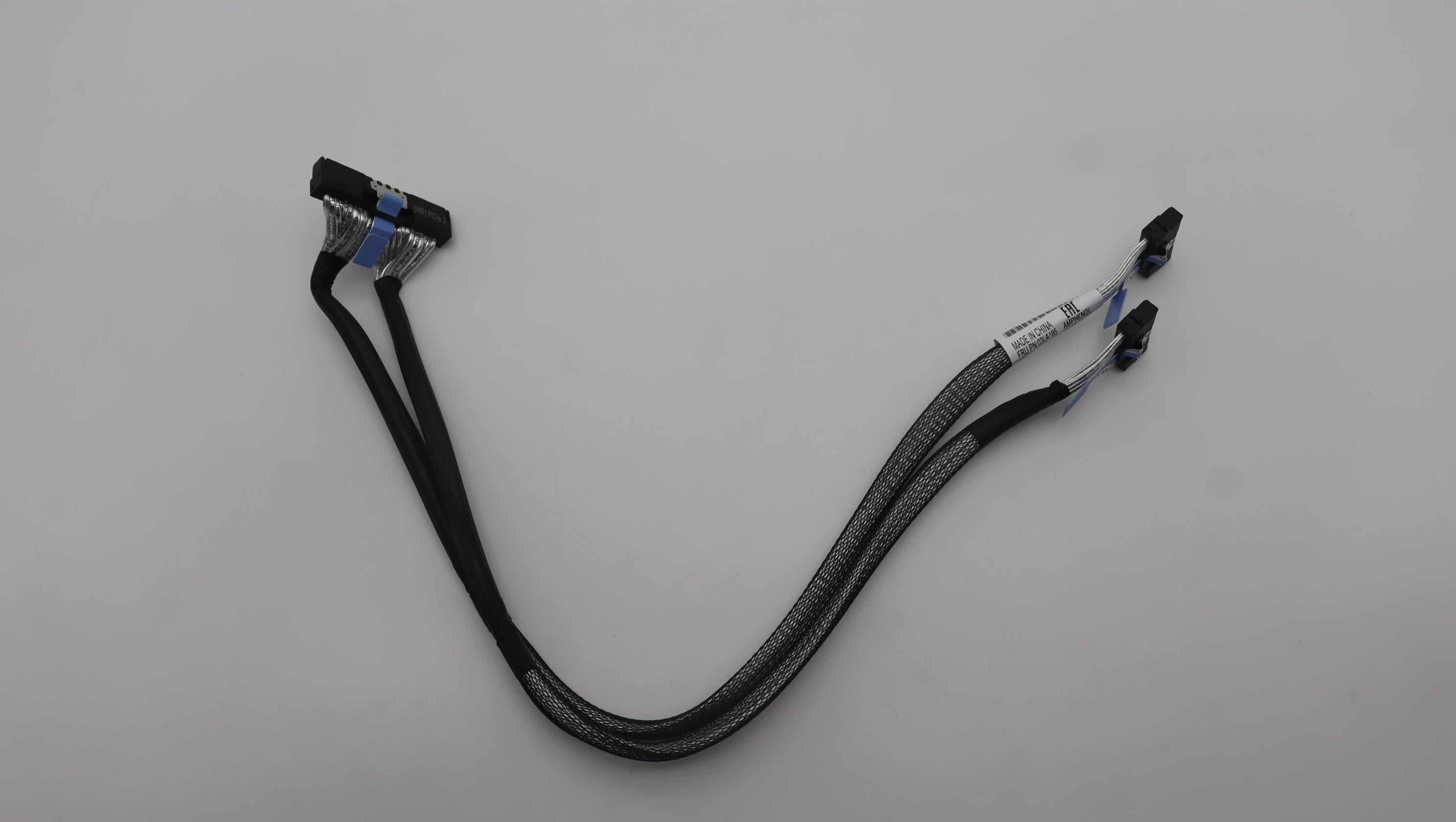 Кабель Lenovo Cable, Internal, x16 MCIO 148p ST to 2 x8 MCIO 74p ST 30 AWG L=460, 420 mm (03LA185)