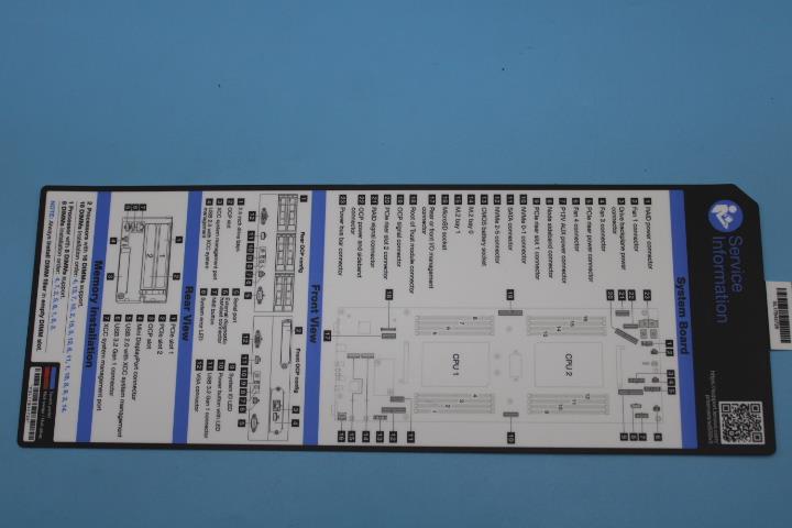 Опция Lenovo Label, Service Label, SD550 V3 (03NC287)