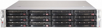 Сервер Supermicro SuperStorage 5029P-E1CTR12L без процессора/8 ГБ DDR4/без накопителей/количество отсеков 3.5" hot swap: 12/2 x 800 Вт