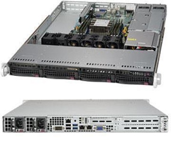 Сервер Supermicro SYS-5019P-WTR/Intel Xeon Silver 4214R/64GB RAM/2x960GB SSD SATA/4x1GbRG45/4x 3.5to