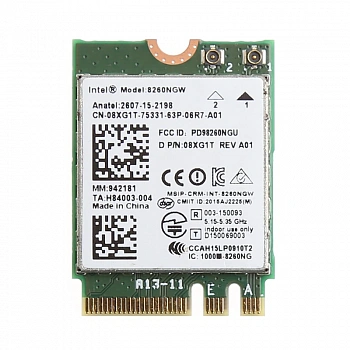 Сетевая карта Dell AC8260WLANWiFiBT