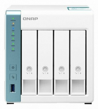Сетевое хранилище QNAP TS-431K белый