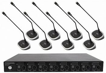 Система для аудиоконференций Pasgao PAW8000/ PDE40W, Wi-Fi, черный