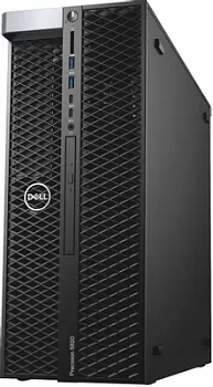 Рабочая станция Dell T5820 (Intel® Xeon® Processor W-2245 (8C, 3.9GHz, Turbo 4.7GHz, HT, 16.5M, 155W), 64GB (4x16GB) 2933MHz DDR4 RDIMM ECC, M.2 256GB PCIe NVMe Class 40 SSD SED (OPAL 2.0), AMD Radeon ProTM WX 3200 4GB)