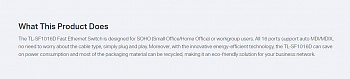 Коммутатор TP-Link 16-Port 10/100Mbps Desktop Switch (TL-SF1016D)