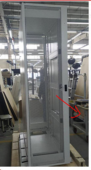 Дверь шкафа Lenovo Door, HDRC rack door V1 type, 48U, standard door, Pearl door, with lock (02YH702)