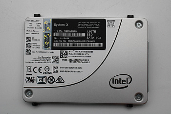 SSD накопитель Intel S4600 1.92TB Enterprise Mainstream SATA 2.5" SSD for NeXtScale FRU (01KR454)