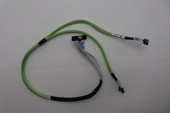 Кабель Lenovo Cable, Internal x16 MCIO 148p ST to 2 x8 MCIO 74p ST 30 AWG L=920, 920 mm (Green) (03NC040)