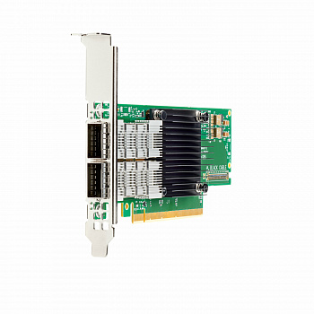 Сетевая карта HPE InfiniBand HDR/Ethernet 200Gb 2-port QSFP56 PCIe4 x16 MCX653106A-HDAT Adapter (P31324-B21)