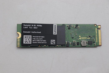 SSD накопитель Lenovo ThinkSystem M.2 N-30m2 3.84TB Read Intensive NVMe PCIe 3.0 x4 NHS SSD (Industrial) (03LC679)