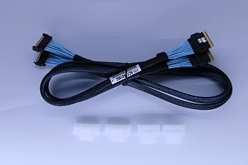 Кабель Lenovo slimline SAS x8 to MCIO x8 (Re-timer to BP1/2)Retimer card=> 2.5" BP1/2 (02JJ426)