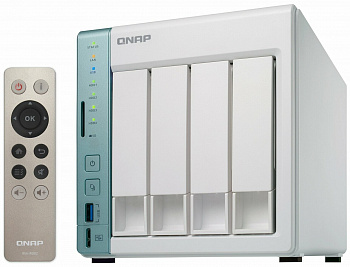 Сетевое хранилище QNAP D4 Pro белый